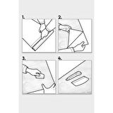 Büro Ev Ofis Mutfağı için 5MT Ahşap Motif Yapışkanlı Kaplama Folyosu