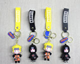 Büro Ev Ofis Hediyesi için Silikon Naruto Anahtarlık