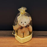 Büro Ev Ofis Çocuk Hediyesi için Kese İçinde Ayıcık