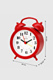 Büro Ev Ofis Hediyesi için Kırmızı Dekoratif Masa Saati