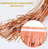 Büro Ev Ofis Etkinik Dekoru için Rose Golden Püsküllü Kapı Perdesi