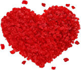 Büro Ev Ofis Etkinik Süsleri için 100ADET Kırmızı Gül Yaprağı Paketi