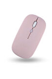Büro Ev Ofis Bilgisayarı için Pembe Bluetooth Mouse