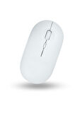 Büro Ev Ofis Bilgisayarı için Beyaz Bluetooth Kablosuz Mouse