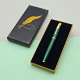 Büro Ev Ofis Hediyesi için Kutulu Yeşil Roller Stil Kalem