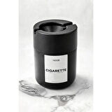 Büro Ev Ofis Dekoru için Siyah Cam Küllük