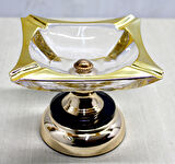 Büro Ev Ofis Hediyesi için Metal Ayaklı Stil Cam Küllük