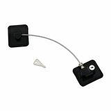 Büro Ev Ofis Çocuk Güvenliği için Siyah Halatlı Plaka Emniyet Kilidi