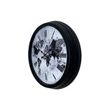 Büro Ev Ofis Hediyesi için 40CM Worldline Black Metal Duvar Saati