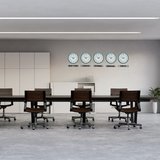 Büro Ev Ofis Dekoru için 5ADET 36CM Turkuaz Tarz Tabelalı Dünya Saatleri