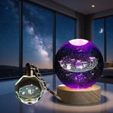 Büro Ev Ofis Hediyesi için Gezegen Motifli Cam Küre Anahtarlık Seti