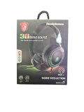 3D Stereo Sound GM-019 Rgb Kablolu Kulaküstü Işıklı Oyuncu Kulaklık3.5mm Jack