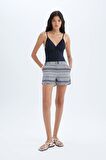 DeFacto Regular Fit Etnik Desenli Deniz Şortu-Fall in Love T5232AZ24SMBK27