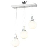 Damla 3 Lü Sıralı -Led Ampul  Dahil Modern Koridor Mutfak Salon Sarkıt Avize