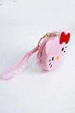 Hello Kitty Siyah Renkli Anahtarlıklı Bileklikli Çocuk Genç Cüzdan Aksesuar