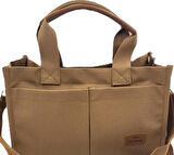 ÜÇ GÖZLÜ THE TOTE BAG KANVAS KADIN EL OMUZ ÇANTA ÇAPRAZ ASKILI 21X32x12cm