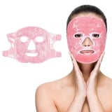 Jel Buz Paketi Yüz Maskesi Baş Ağrısı Yastık Kozmetik Maske + Çift Taraflı Cilt Fırçası (  )