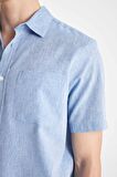 DeFacto Regular Fit Yazlık Polo Yaka Basic Düz Kısa Kollu Gömlek D4498AX24SMBE627