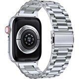 Apple Watch Ultra Seri 49mm Uyumlu Ironweft Döküm Çelik Metal Kordon