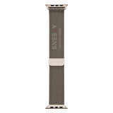 Apple Watch 49mm Seri 8 Ultra Uyumlu Woven Wire Tasarım Metal Hasır Kordon