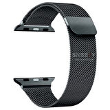 Apple Watch 42mm 44mm 45mm Seri 3 4 5 6 7 8 Se Uyumlu Woven Wire Tasarım Metal Hasır Kordon