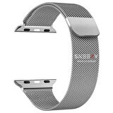 Apple Watch 42mm 44mm 45mm Seri 3 4 5 6 7 8 Se Uyumlu Woven Wire Tasarım Metal Hasır Kordon