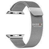 Apple Watch 38mm 40mm 41mm Seri 3 4 5 6 7 8 Se Uyumlu Woven Wire Tasarım Metal Hasır Kordon
