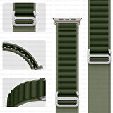 Apple Watch 38mm 40mm 41mm Seri 1 2 3 4 5 6 7 8 Se Uyumlu Frost Alpine Loop Kordon