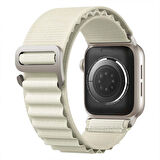 Apple Watch 38mm 40mm 41mm Seri 1 2 3 4 5 6 7 8 Se Uyumlu Frost Alpine Loop Kordon