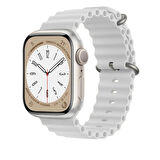 Sneezy Apple Watch 38mm 40mm 41mm Seri 1 2 3 4 5 6 7 8 Se Uyumlu Seaflex Ocean Silikon Kordon