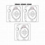 Sneezy Apple Watch 38mm 40mm 41mm Seri 1 2 3 4 5 6 7 8 Se Uyumlu Seaflex Ocean Silikon Kordon