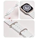 Sneezy Apple Watch 38mm 40mm 41mm Seri 1 2 3 4 5 6 7 8 Se Uyumlu Seaflex Ocean Silikon Kordon