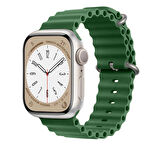 Apple Watch 38mm 40mm 41mm Seri 1 2 3 4 5 6 7 8 Se Uyumlu Seaflex Ocean Silikon Kordon