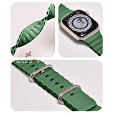 Apple Watch 38mm 40mm 41mm Seri 1 2 3 4 5 6 7 8 Se Uyumlu Seaflex Ocean Silikon Kordon