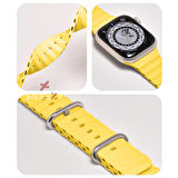 Apple Watch 38mm 40mm 41mm Seri 1 2 3 4 5 6 7 8 Se Uyumlu Seaflex Ocean Silikon Kordon
