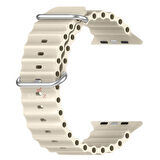 Apple Watch 38mm 40mm 41mm Seri 1 2 3 4 5 6 7 8 Se Uyumlu Seaflex Ocean Silikon Kordon