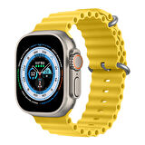 Apple Watch 49mm Ultra Seri Uyumlu Seaflex Ocean Silikon Kordon