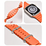 Apple Watch 49mm Ultra Seri Uyumlu Seaflex Ocean Silikon Kordon