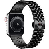 Apple Watch 38mm 40mm 41mm 1 2 3 4 5 6 7 8 Se Seri Uyumlu Ironmesh Döküm Çelik Metal Kordon