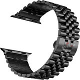 Apple Watch 38mm 40mm 41mm 1 2 3 4 5 6 7 8 Se Seri Uyumlu Ironmesh Döküm Çelik Metal Kordon