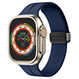 Apple Watch 49mm Ultra Seri Uyumlu Coastal Manyetik Tokalı Silikon Kordon