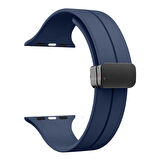Apple Watch 49mm Ultra Seri Uyumlu Coastal Manyetik Tokalı Silikon Kordon