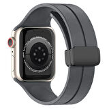 Apple Watch 42mm 44mm 45mm Seri 1 2 3 4 5 6 7 8 Se Uyumlu Coastal Manyetik Tokalı Silikon Kordon