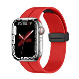 Apple Watch 38mm 40mm 41mm Seri 1 2 3 4 5 6 7 8 Se Uyumlu Coastal Manyetik Tokalı Silikon Kordon