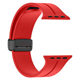 Apple Watch 38mm 40mm 41mm Seri 1 2 3 4 5 6 7 8 Se Uyumlu Coastal Manyetik Tokalı Silikon Kordon