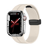 Apple Watch 38mm 40mm 41mm Seri 1 2 3 4 5 6 7 8 Se Uyumlu Coastal Manyetik Tokalı Silikon Kordon