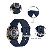 Samsung Galaxy Watch 4 5 Pro 40 42 44 45 46mm Uyumlu Orjinal Tasarım Kavisli PureLux Silikon Kordon
