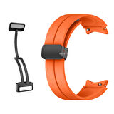 Samsung Galaxy Watch 4 5 Pro 40 42 44 45 46mm Uyumlu Kavisli Coastal Manyetik Tokalı Silikon Kordon