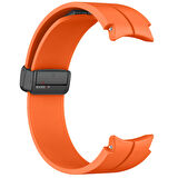 Samsung Galaxy Watch 4 5 Pro 40 42 44 45 46mm Uyumlu Kavisli Coastal Manyetik Tokalı Silikon Kordon