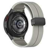 Samsung Galaxy Watch 4 5 Pro 40 42 44 45 46mm Uyumlu Kavisli Coastal Manyetik Tokalı Silikon Kordon